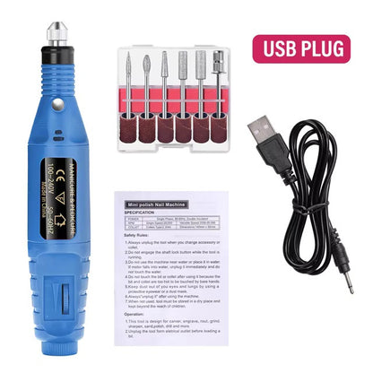 Portable Electric Nail Drill for Manicure and Pedicure