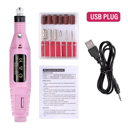 Portable Electric Nail Drill for Manicure and Pedicure